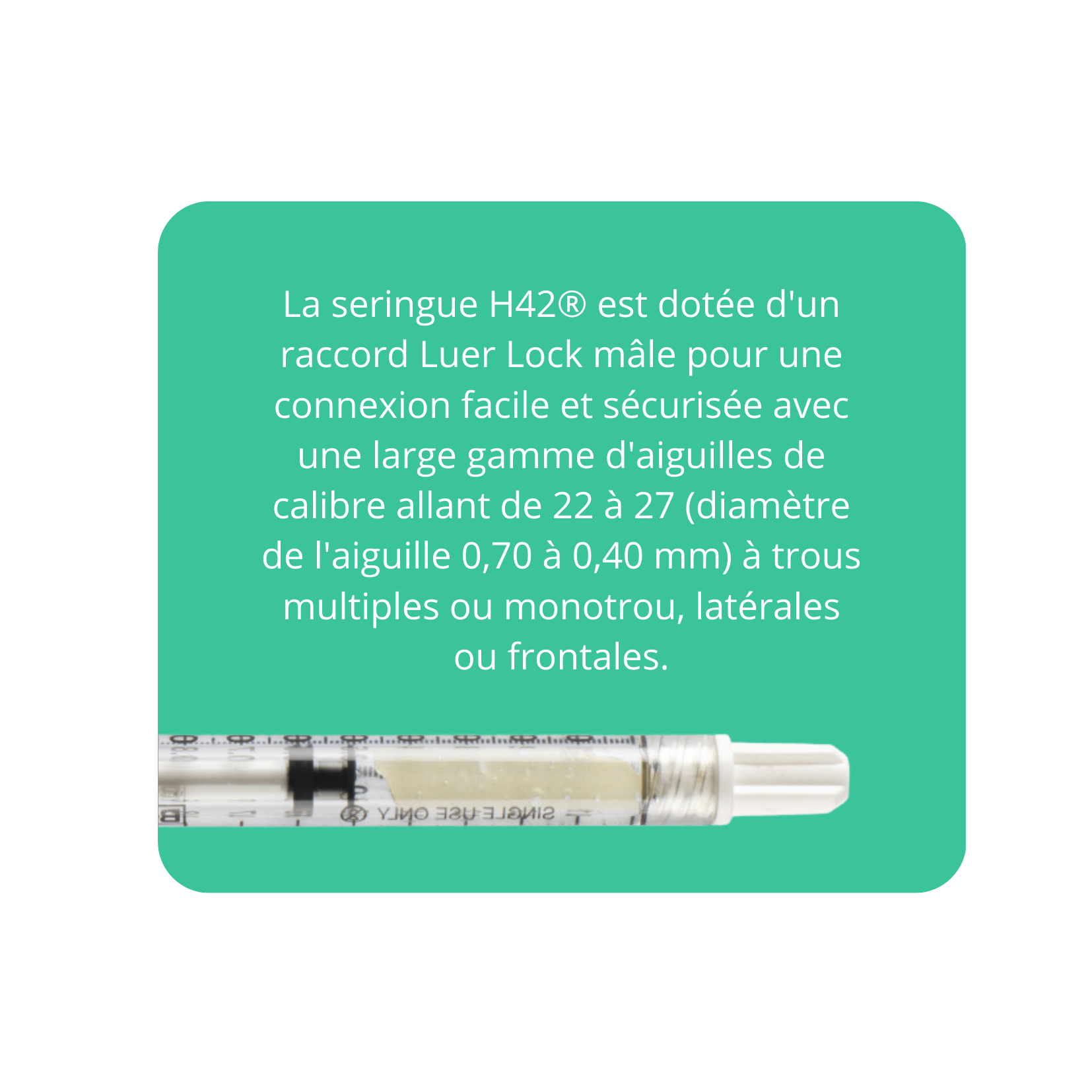 H42® est un procédé technologique innovant qui permet la combinaison de composants naturels tels que le collagène d'origine équine, avec des polymères résorbables et des quantités auxiliaires d'ac (4).png