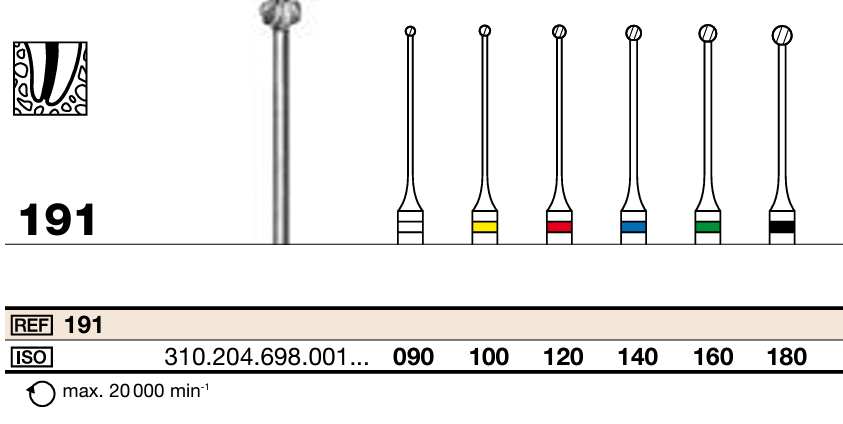 Foret Endodontie 191 CA (204) 