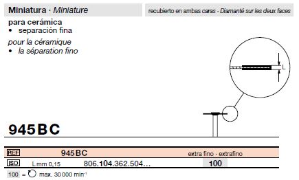 Disque 945BC PAM (104) D100 bte/1