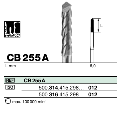 FR CB255A Turbine Extra-long (316) D012 bte/5