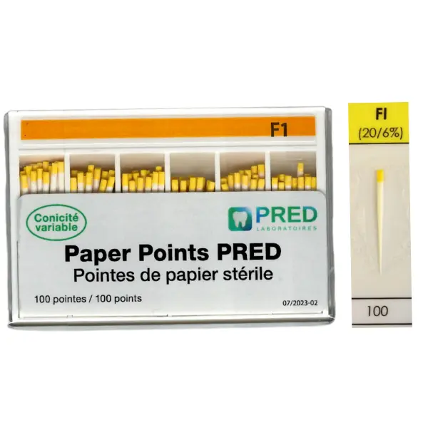Pointes Papier Conicité Variable (Bte/100)