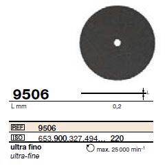 Disque 9506 Non Monté (900) D220 bte/10
