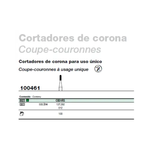 [85687] Kit Coupe Couronnes 100461 Boite/100