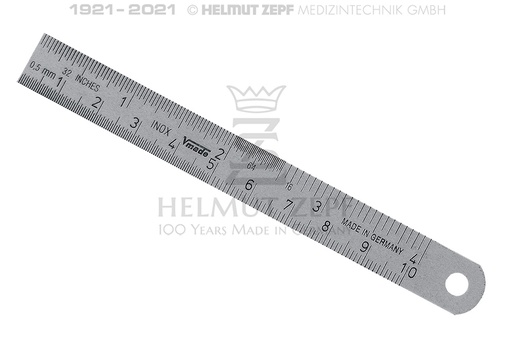 [89642] Règle en Métal 100mm 48.286.08