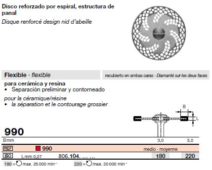 [89289] Disque 990 PAM (104) D180 bte/1