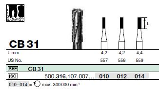 [89254] FR CB31 Turbine Extra-long (316) D014 bte/5